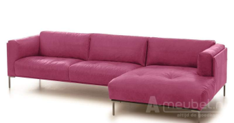 Roze loungebank Bern 243cm – A-meubel