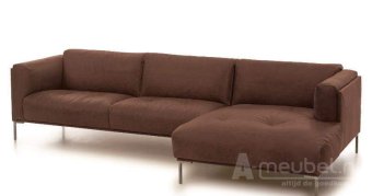 Taupe loungebank Bern 243cm – A-meubel
