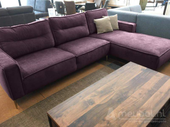 Paarse loungebank Capelle 256cm – A-meubel
