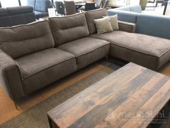 Taupe loungebank Capelle 322cm – A-meubel