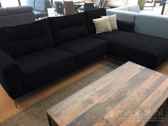 Zwarte loungebank Capelle 245cm – A-meubel