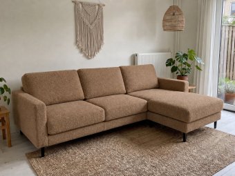 loungebank eindhoven in bruin – kleurimpressie