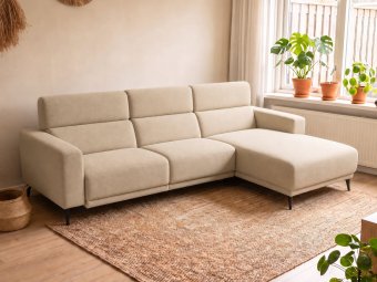 Loungebank Enschede in beige – kleurimpressie