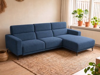 Loungebank Enschede in blauw – kleurimpressie