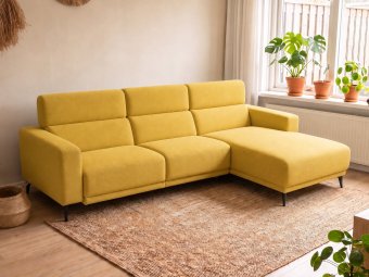 Loungebank Enschede in geel – kleurimpressie