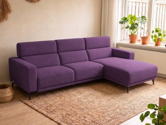 Loungebank Enschede in paars – kleurimpressie