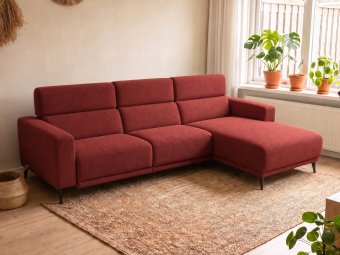 Loungebank Enschede in rood – kleurimpressie