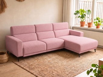 Loungebank Enschede in roze – kleurimpressie