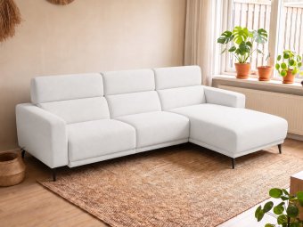 Loungebank Enschede in wit – kleurimpressie
