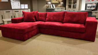 Rode loungebank Loenen 178cm – A-meubel