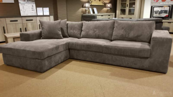 Taupe loungebank Loenen 178cm – A-meubel