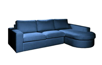 Blauwe loungebank Rond Aalsmeer 232cm – A-meubel