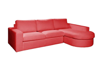 Rode loungebank Rond Aalsmeer 232cm – A-meubel