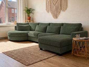 Loungebank Rond Amstelveen in groen – kleurimpressie