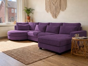 Loungebank Rond Amstelveen in paars – kleurimpressie