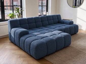 Loungebank Tiel in blauw – kleurimpressie