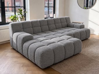 Loungebank Tiel in grijs – kleurimpressie
