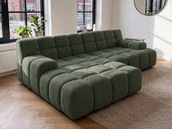 Loungebank Tiel in groen – kleurimpressie