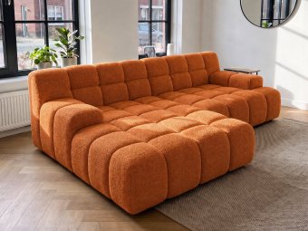 Loungebank Tiel in oranje – kleurimpressie