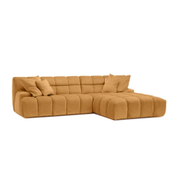 Cognac loungebank Tynaarlo 256cm – A-meubel