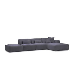 Antraciet loungebank Veenendaal 399cm – A-meubel