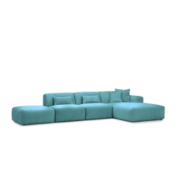 Blauwe loungebank Veenendaal 275cm – A-meubel