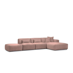 Bruine loungebank Veenendaal 399cm – A-meubel