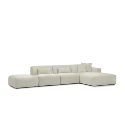 Creme loungebank Veenendaal 293cm – A-meubel