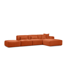 Oranje loungebank Veenendaal 293cm – A-meubel