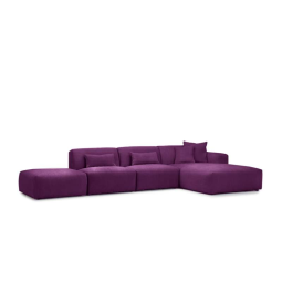 Paarse loungebank Veenendaal 275cm – A-meubel