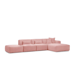 Roze loungebank Veenendaal 275cm – A-meubel