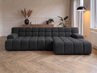 Loungebank Zuidlaren in antraciet – kleurimpressie