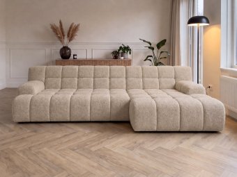 Loungebank Zuidlaren in beige – kleurimpressie