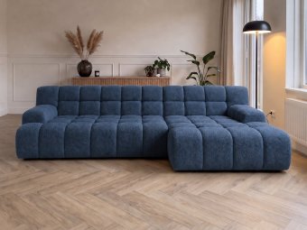 Loungebank Zuidlaren in blauw – kleurimpressie