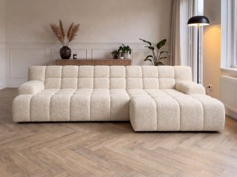 Loungebank Zuidlaren in creme – kleurimpressie