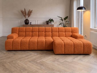 Loungebank Zuidlaren in oranje – kleurimpressie