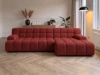 Loungebank Zuidlaren in rood – kleurimpressie