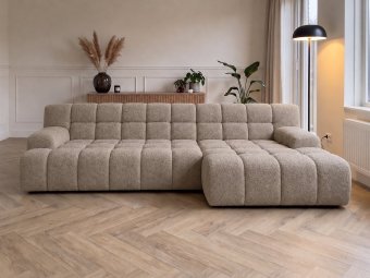 Loungebank Zuidlaren in taupe – kleurimpressie