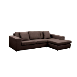 Bruine loungebank Lelystad 246cm – A-meubel