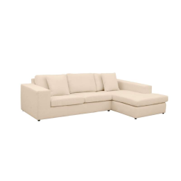 Creme loungebank Lelystad 246cm – A-meubel