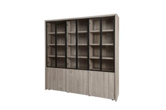 Vitrinekast Groot Lageland 205cm