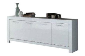 Dressoir Marknesse 4 Deurs Wit 207cm