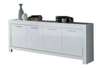 Dressoir Marknesse 4 Deurs Wit 207cm