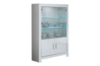 Vitrinekast Marknesse Wit 112cm