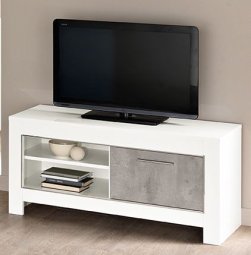 TV meubel Klein Marknesse Wit/Marmer 112cm
