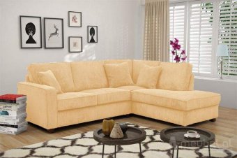 Creme hoekbank Groningen 231cm – A-meubel