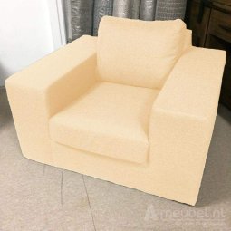 Creme fauteuil Lelystad 178cm – A-meubel