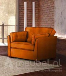 Oranje fauteuil Dordrecht 200cm – A-meubel