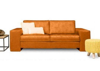 Oranje bankstel Maassluis 175cm – A-meubel
