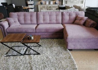 Paarse loungebank Groenveld 252cm – A-meubel
